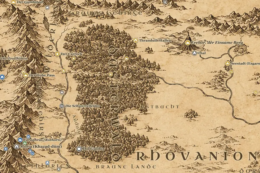 Beorns Halle und der Rand des Düsterwalds