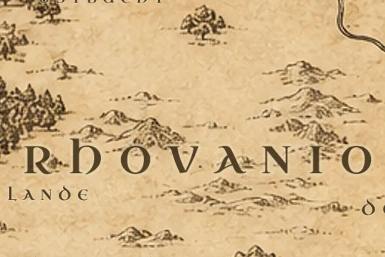 Rhovanion auf der Karte von Mittelerde