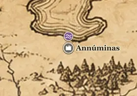 Annúminas auf der Karte von Mittelerde