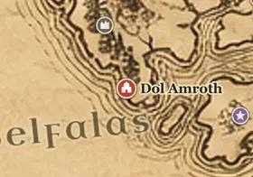Dol Amroth auf der Karte von Mittelerde