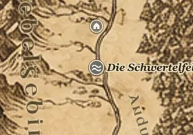 Die Schwertelfelder auf der Karte von Mittelerde