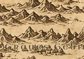 Das Graue Gebirge auf der Karte von Mittelerde
