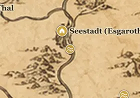 Der Lange See auf der Karte von Mittelerde
