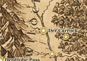Der Carrock auf der Karte von Mittelerde