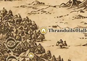 Thranduils Hallen auf der Karte von Mittelerde