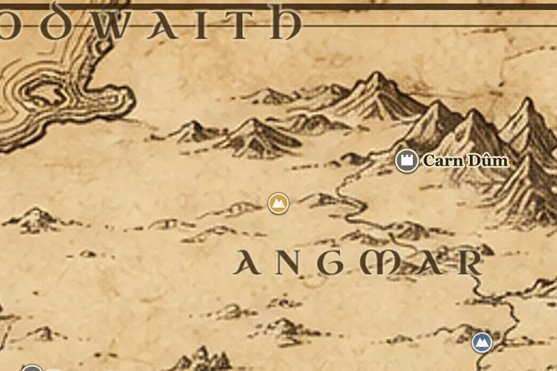 Forodwaith on the map of Middle-earth