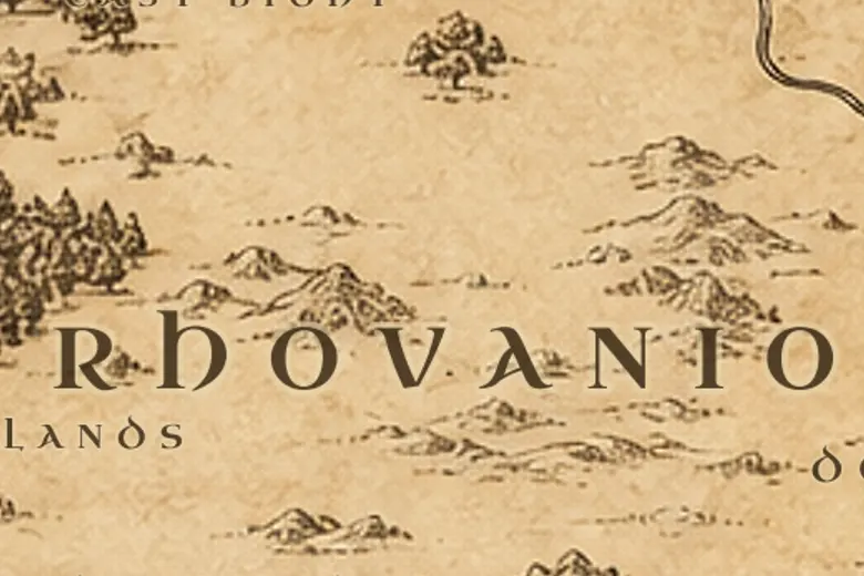 Rhovanion on the map of Middle-earth