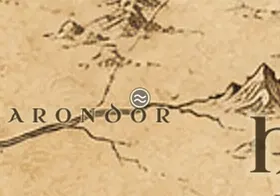 Crossings of Poros on the map of Middle-earth