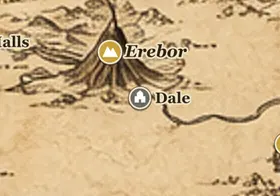 Dale on the map of Middle-earth