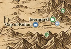 Gap of Rohan on the map of Middle-earth