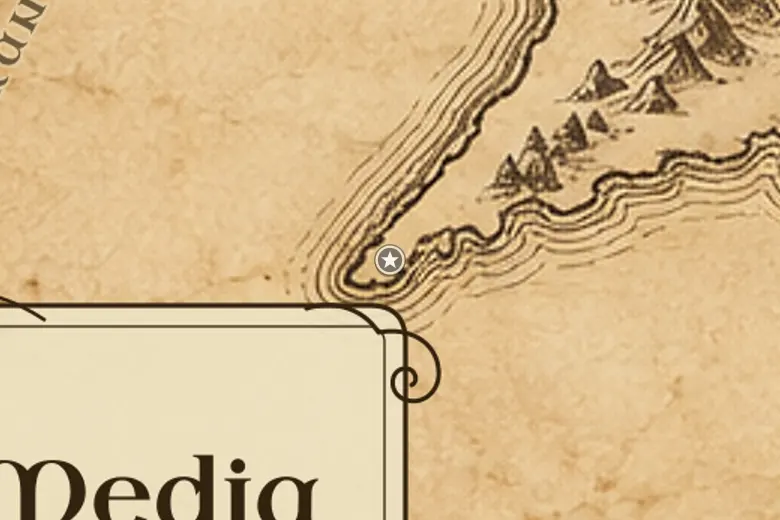 Andrast en el mapa de la Tierra Media