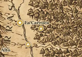 La Puerta del Bosque en el mapa de la Tierra Media