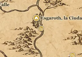 El Lago Largo en el mapa de la Tierra Media
