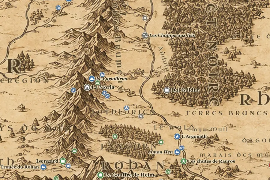 La Lothlórien et l'Anduin