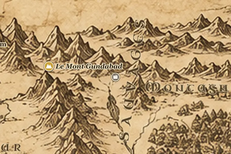 Framsburg sur la carte de la Terre du Milieu