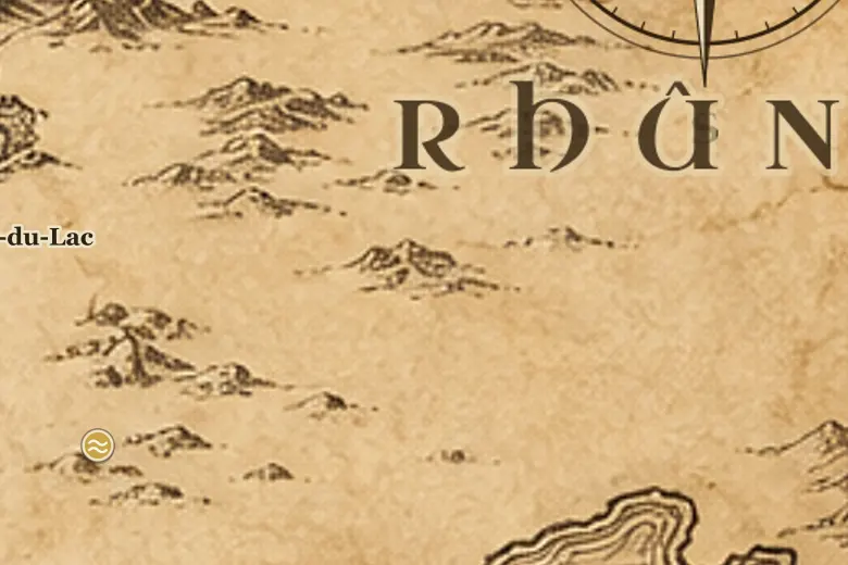 Le Rhûn sur la carte de la Terre du Milieu