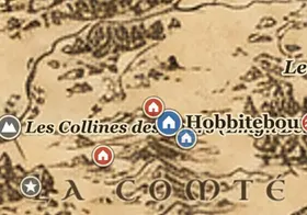 Cul-de-Sac sur la carte de la Terre du Milieu
