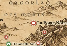 La Porte Noire sur la carte de la Terre du Milieu