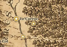 La Porte de la Forêt sur la carte de la Terre du Milieu