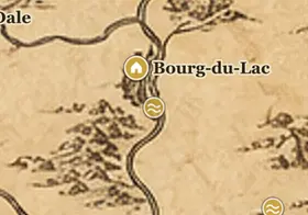 Le Long Lac sur la carte de la Terre du Milieu