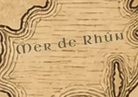 La Mer de Rhûn sur la carte de la Terre du Milieu