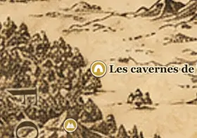 Les cavernes de Thranduil sur la carte de la Terre du Milieu