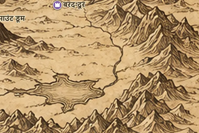 मिडिल-अर्थ के नक्शे पर नूर्न