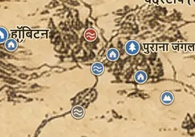 मिडिल-अर्थ के नक्शे पर बकलबरी फ़ेरी