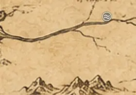 मिडिल-अर्थ के नक्शे पर हरोंडोर