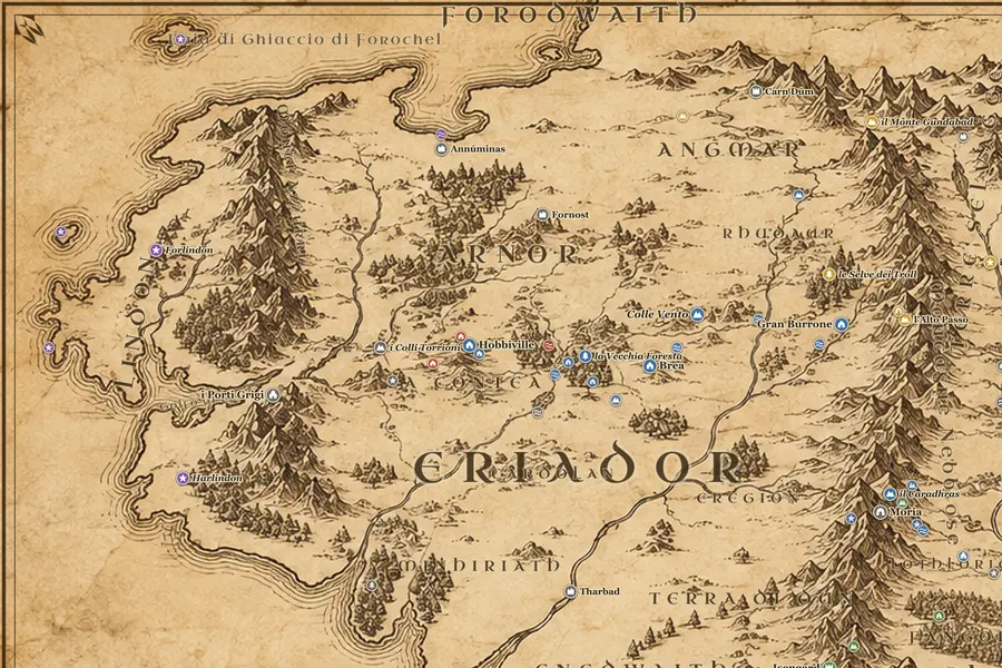 Perché il Beleriand non è su questa mappa