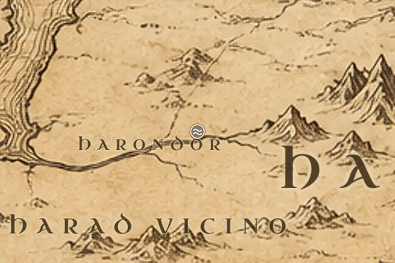 i Guadi del Poros sulla mappa della Terra di Mezzo