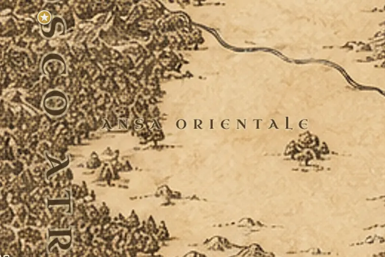 l'Ansa Orientale sulla mappa della Terra di Mezzo