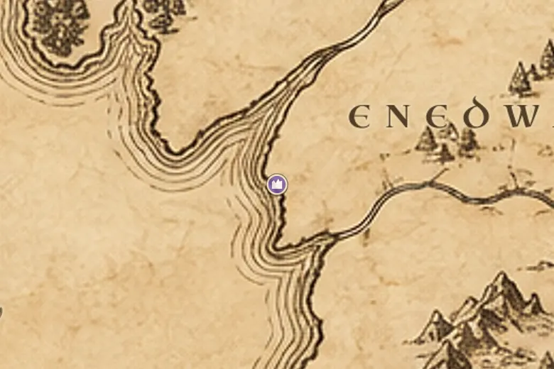 Lond Daer sulla mappa della Terra di Mezzo