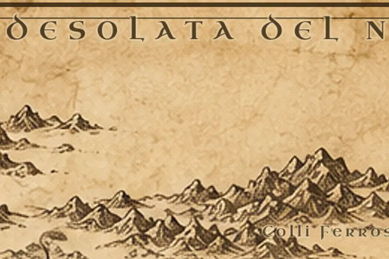 la Landa Desolata del Nord sulla mappa della Terra di Mezzo