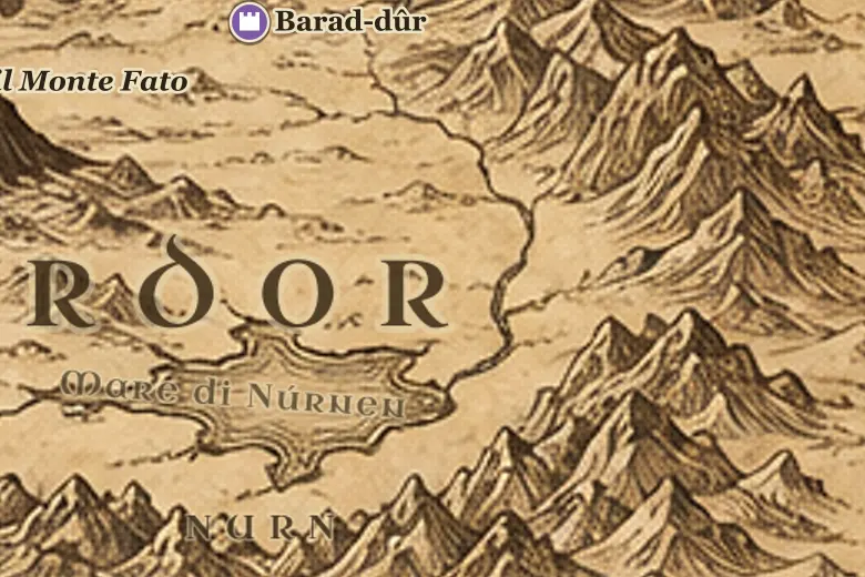 Nurn sulla mappa della Terra di Mezzo