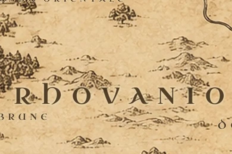 Rhovanion sulla mappa della Terra di Mezzo