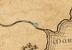 la Confluenza del Carnen sulla mappa della Terra di Mezzo