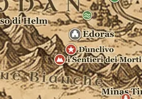 Dunclivo sulla mappa della Terra di Mezzo