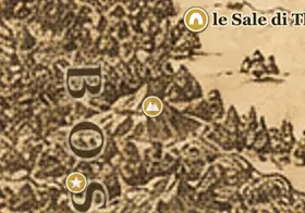 le Montagne di Bosco Atro sulla mappa della Terra di Mezzo