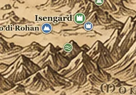 i Guadi dell'Isen sulla mappa della Terra di Mezzo