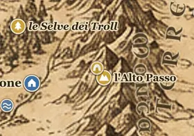 la Città dei Goblin sulla mappa della Terra di Mezzo