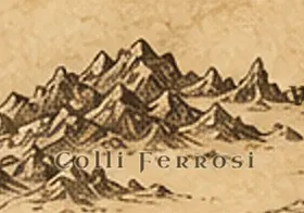 i Colli Ferrosi sulla mappa della Terra di Mezzo