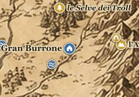 Gran Burrone sulla mappa della Terra di Mezzo