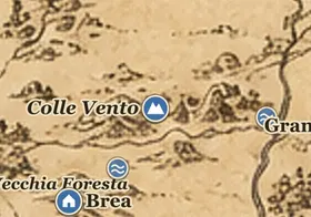 Colle Vento sulla mappa della Terra di Mezzo