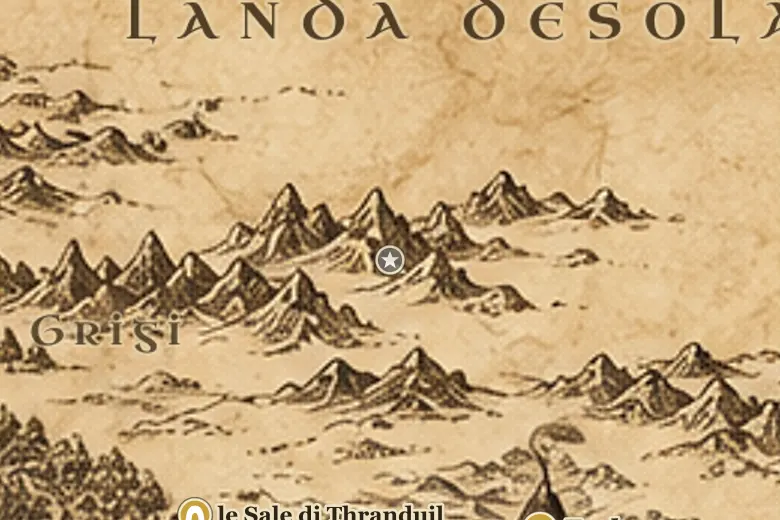 la Landa Riarsa sulla mappa della Terra di Mezzo