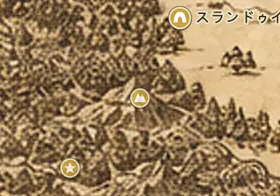 中つ国の地図上の闇の森山脈