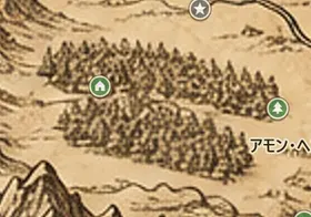 中つ国の地図上のファンゴルンの森