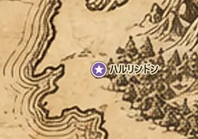 中つ国の地図上のハルリンドン