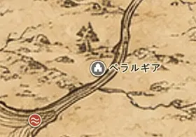 中つ国の地図上のペラルギア
