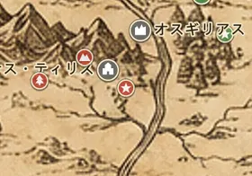 中つ国の地図上のペレンノール野